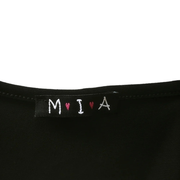 MIA Black Sparkles Multi-layered Top M - Picture 7 of 8